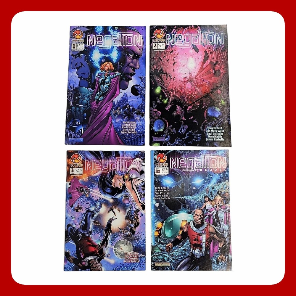 CrossGen Comics Negation Lot 4 Issues Prequel 1 2 3 Mark Waid Tony Bedard EUC